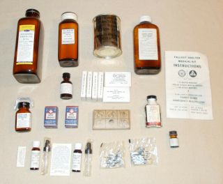 Dod Civil Defense Fallout Shelter Medical Kit First Aid Civilian