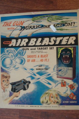 WHAM - O AIR BLASTER 1960 ' S RAY GUN TARGET AIR BLAST RARE WHAMO WAMO 12