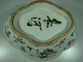 HUGE ANTIQUE CHINESE 19th C FAMILLE ROSE PORCELAIN BOWL WITH MARK 長河 2