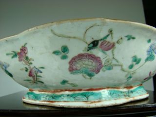HUGE ANTIQUE CHINESE 19th C FAMILLE ROSE PORCELAIN BOWL WITH MARK 長河 9