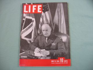 Eisenhower,  Normandy Invasion,  " Life " Mag,  June 19,  1944