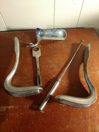 Vintage Medical Tools Instruments Speculum