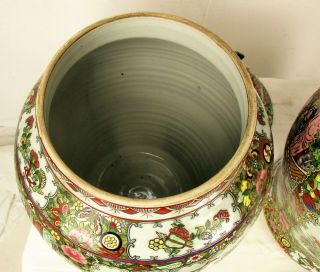 Pair Chinese Famille Rose Porcelain Vase Vases 19.  7 