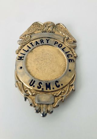 Vintage U.  S.  Marine Corps Military Police Badge,  2.  5 Inches Length