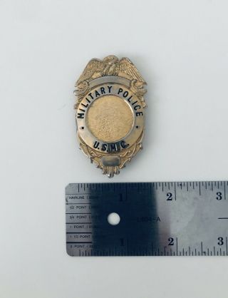 Vintage U.  S.  Marine Corps Military Police Badge,  2.  5 Inches Length 4