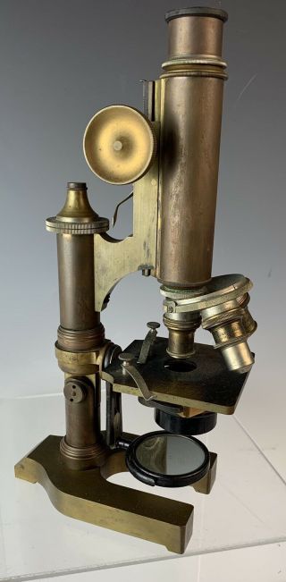 Antique Bausch & Lomb Brass Microscope