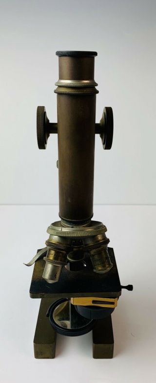 Antique Bausch & Lomb Brass Microscope 2