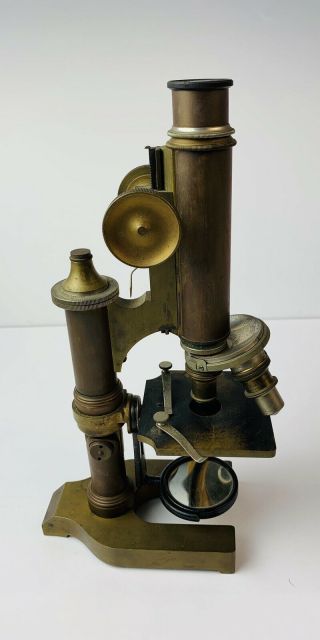 Antique Bausch & Lomb Brass Microscope 3
