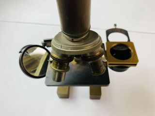 Antique Bausch & Lomb Brass Microscope 6