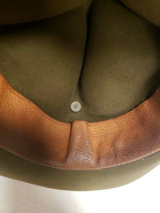 Vintage 1920 ' S Stetson Officers Campaign Hat As Found with Anomalies 7