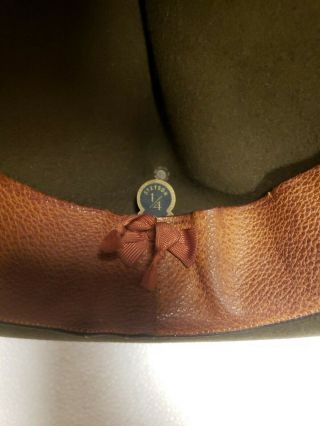 Vintage 1920 ' S Stetson Officers Campaign Hat As Found with Anomalies 9