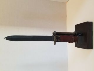 French M1956 E - RM Bayonet w/ Scabbard & Desk Display for M1949/56 Rifle 10