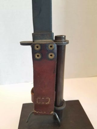 French M1956 E - RM Bayonet w/ Scabbard & Desk Display for M1949/56 Rifle 2