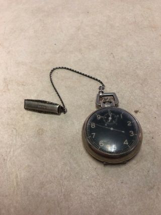 Vintage Military Jitterbug Timer Stopwatch W/fob