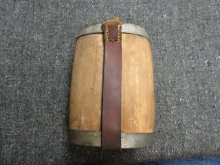 Wwi Italian Army Model 1907 Wooden Canteen - - Rare