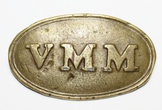 Civil War Vmm Volunteer Maine Militia Belt Plate Buckle