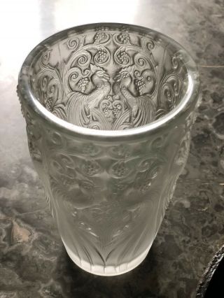 early antique Rene Lalique Vase c1928 signed RARE 
