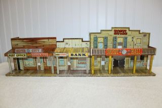 Vintage Marx - Western Town - Roy Rogers Hotel Trading Post Music Hall Bank