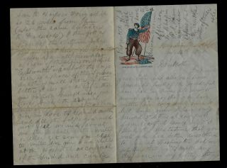 4th Connecticut Infantry Civil War Letter - Battle Content,  Rebels Burn Trains