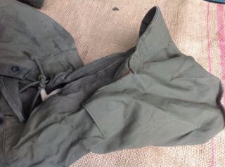 Vintage Military USN U.  S.  Navy Lace Up Wet Weather Parka pullover deck jacket 5