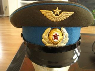 Soviet Russian 1950 " Air Force Officers Visor Hat