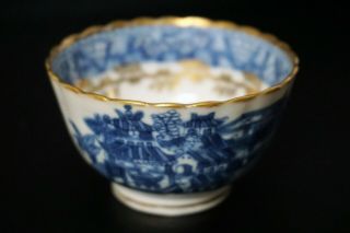 Chinese 18th Century Blue White Porcelain Tea Bowl Teabowl and Saucer 7