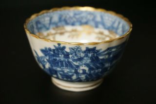 Chinese 18th Century Blue White Porcelain Tea Bowl Teabowl and Saucer 8