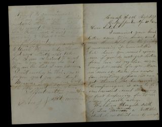 108th York Infantry Civil War Letter - Gen Burnside Fight Near Richmond Etc