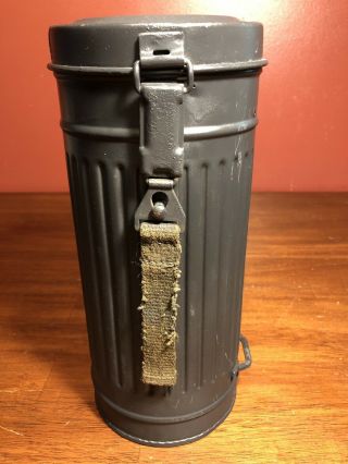 Ww2 German Wehrmacht Gas Mask Cannister Container Box