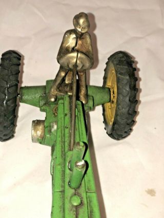 Arcade Antique John Deere Cast Iron Model A Toy Tractor paint RARE 10