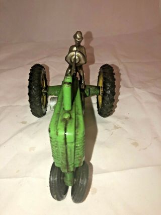 Arcade Antique John Deere Cast Iron Model A Toy Tractor paint RARE 6