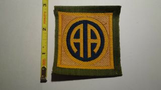 Extremely Rare Wwi 82nd " All American " Division Liberty Loan Style Patch.  Rare