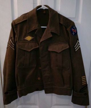 World War 2 Us Army Ike Jacket Pacific Command Rare Made In Australia 1943 Wwii