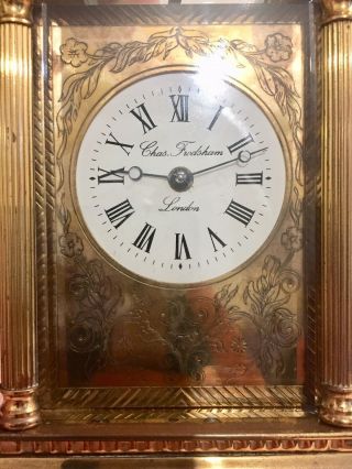 Large English Made Repeater Striking Carriage Clock By Charles Frodsham. 5