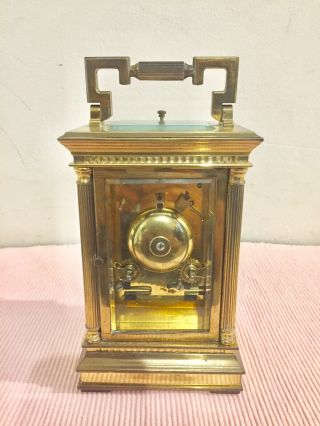 Large English Made Repeater Striking Carriage Clock By Charles Frodsham. 8
