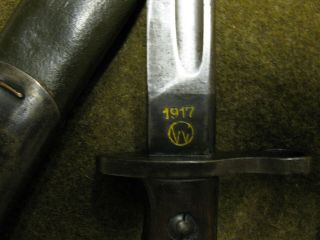 1917 Enfield Rifle Bayonet,  Winchester Manufactured