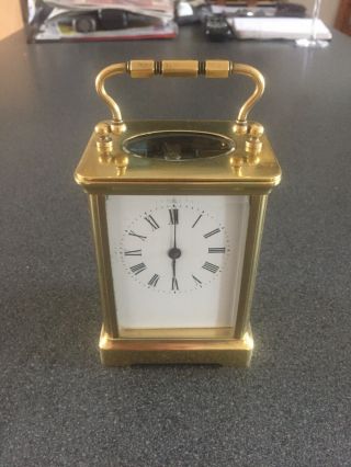 Very Fully Serviced Brass Cased French Carriage Clock