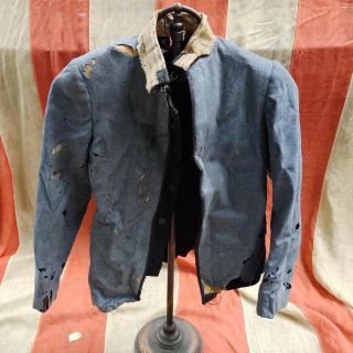 Antique Tattered Civil War Drummer Boy Uniform Jacket