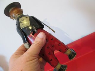 Antique STRAUSS - BOOB Mc NUTT - TIN WIND UP TOY - - Great Paint 2