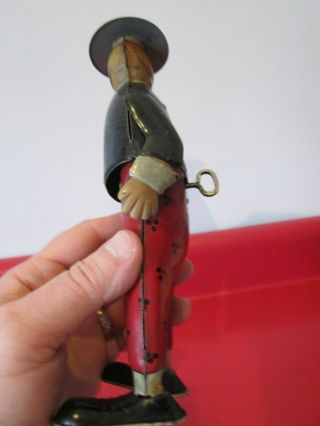 Antique STRAUSS - BOOB Mc NUTT - TIN WIND UP TOY - - Great Paint 4