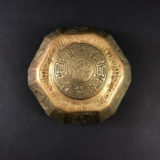 TIFFANY STUDIOS Heavy Bronze Zodiac Large INKWELL 1072 2