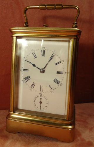 French Grande Sonnerie Carraige Clock Drocort Paris,  Fnt