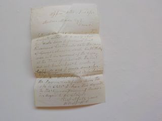 Civil War Letter 1863 Certificate Cause Of Death George E.  Mead Soldier Antique