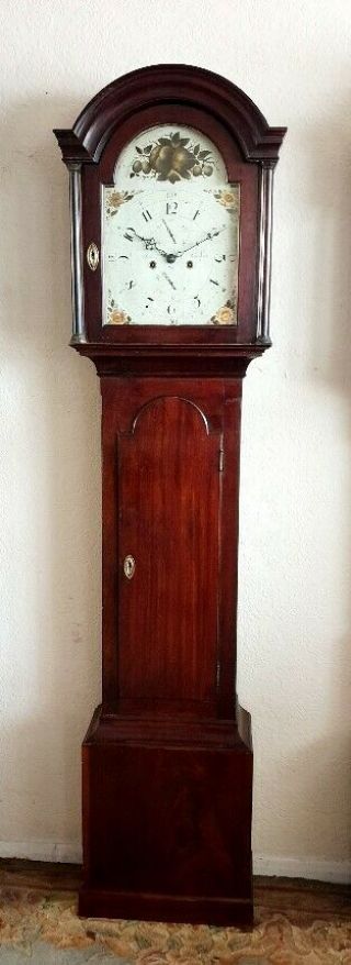A Fine Georgian Mahogany " London " Longcase Tallcase Grandfather Clock C1810