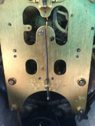 Cast Iron Victorian Clock With Key 7