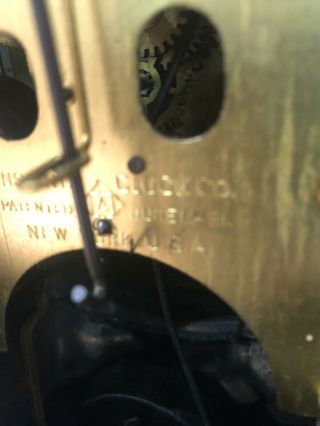 Cast Iron Victorian Clock With Key 8