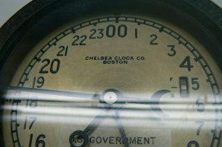 Vintage Chelsea Clock Co.  / U.  S.  Government / Boston 24 Hour 2