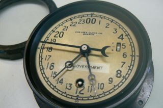 Vintage Chelsea Clock Co.  / U.  S.  Government / Boston 24 Hour 5