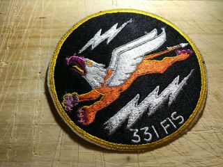 1950s/korea? Us Air Force Patch - 331st Fighter Interceptor Squadron - Usaf