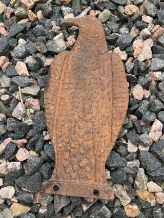 Authentic Vintage Rare Eagle Windmill Weight Old Cast Iron Farm 4